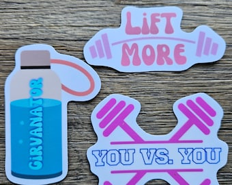 Girvanator, Girvan Stickers, You Vs You, Lift Heavy, Fitness Stickers, Fitness motivation sticker