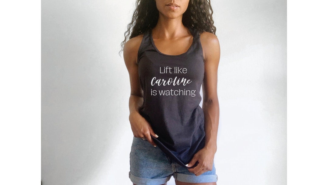 Caroline Girvan Tank, Lift Like Caroline is Watching, Girvanator Tank, Girvan Shirt, Iron
