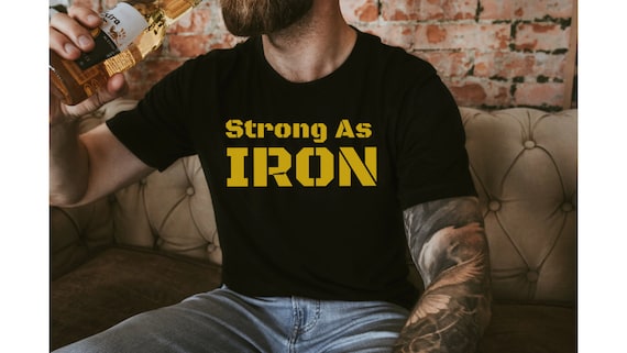 Strong as Iron Tshirt, Caroline Girvan Shirt, Girvan Shirt, Workout Shirt,  Iron Series Tee, Epic Shirt, Fitness T-shirt, Girvanator Shirt 