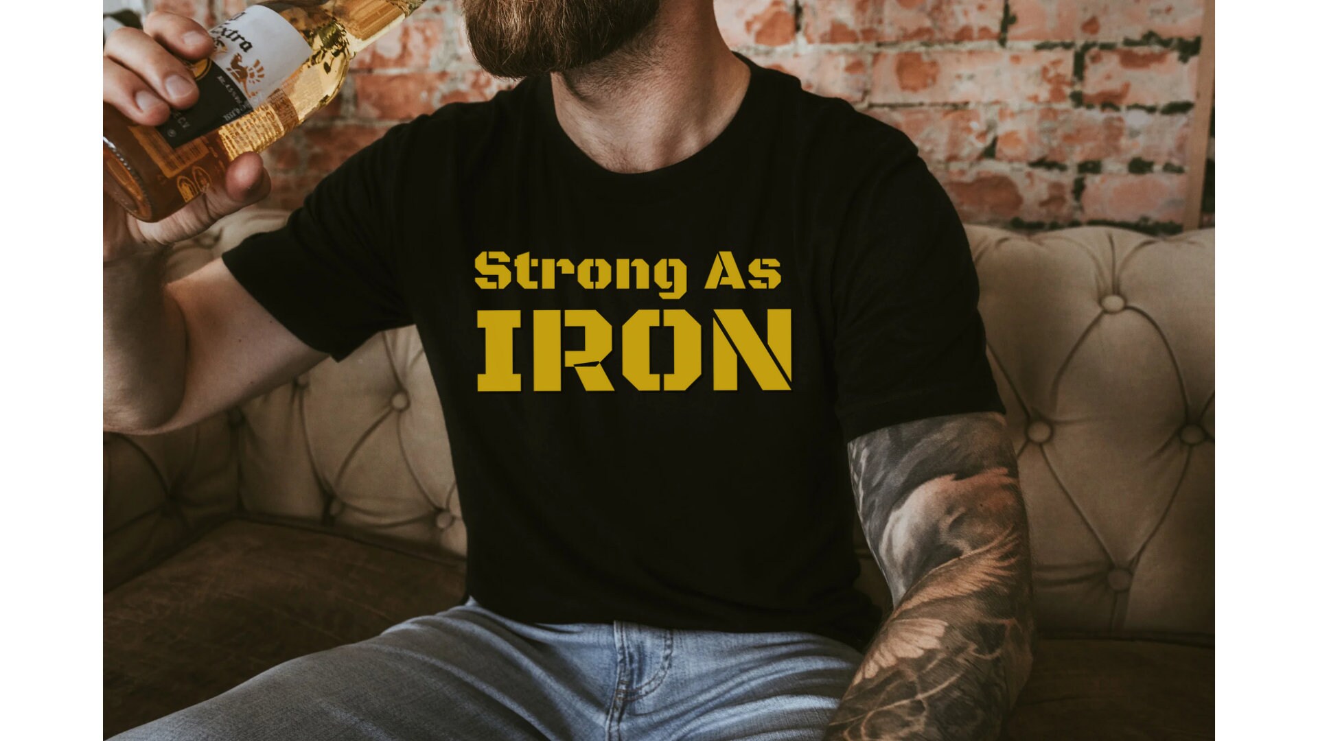 Strong as Iron Tshirt, Caroline Girvan Shirt, Girvan Shirt, Workout