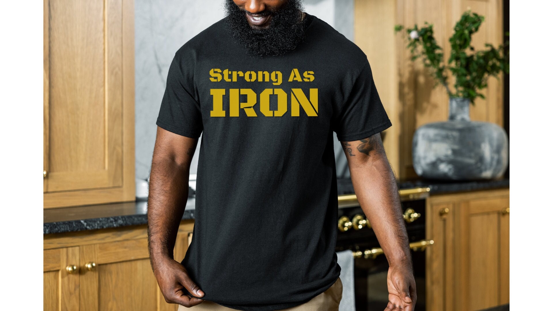 Strong as Iron Tshirt, Caroline Girvan Shirt, Girvan Shirt