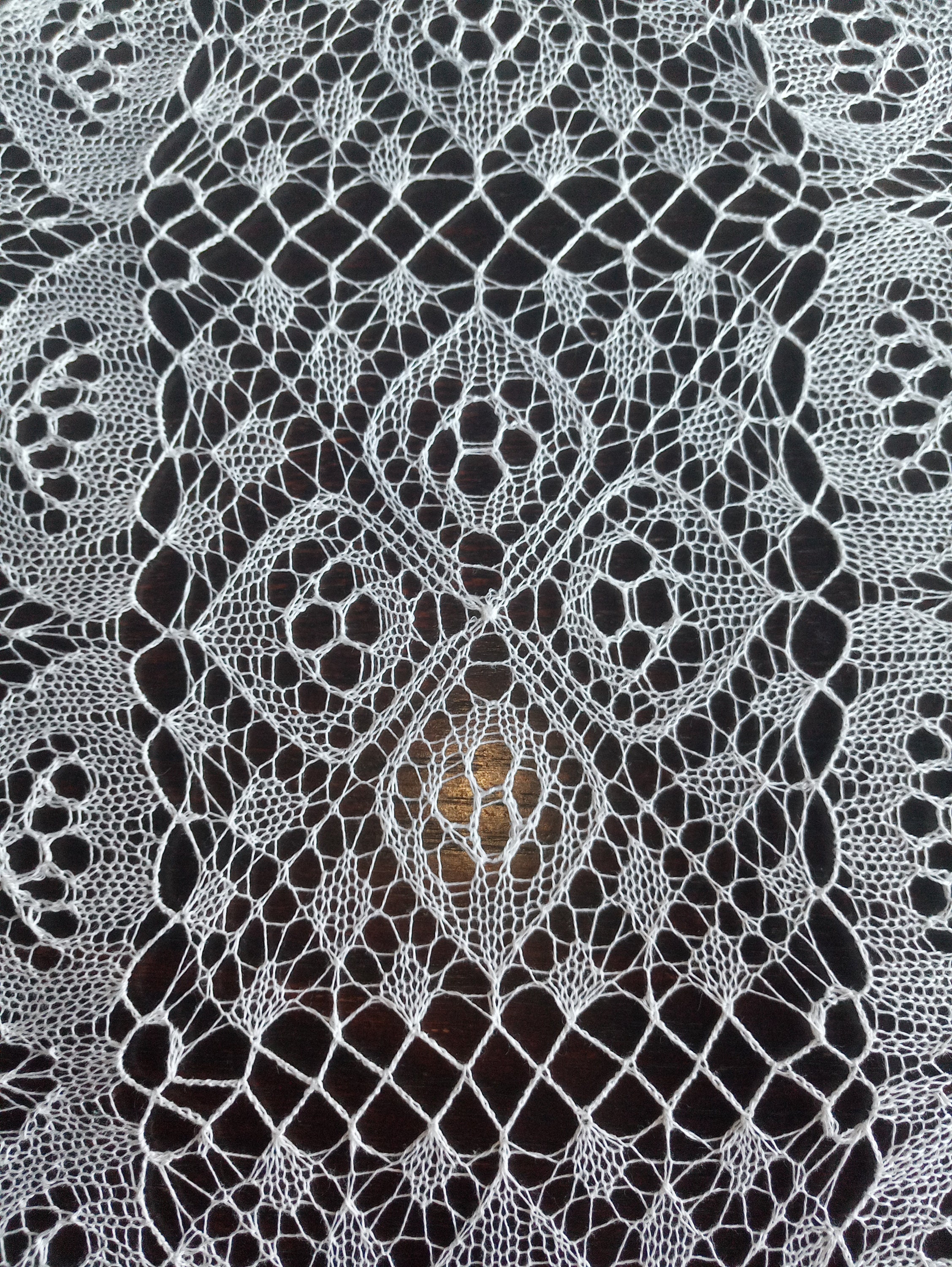 Rectangular White Doily Table Runner 13 X 26 Inches (33 X 66 Cm