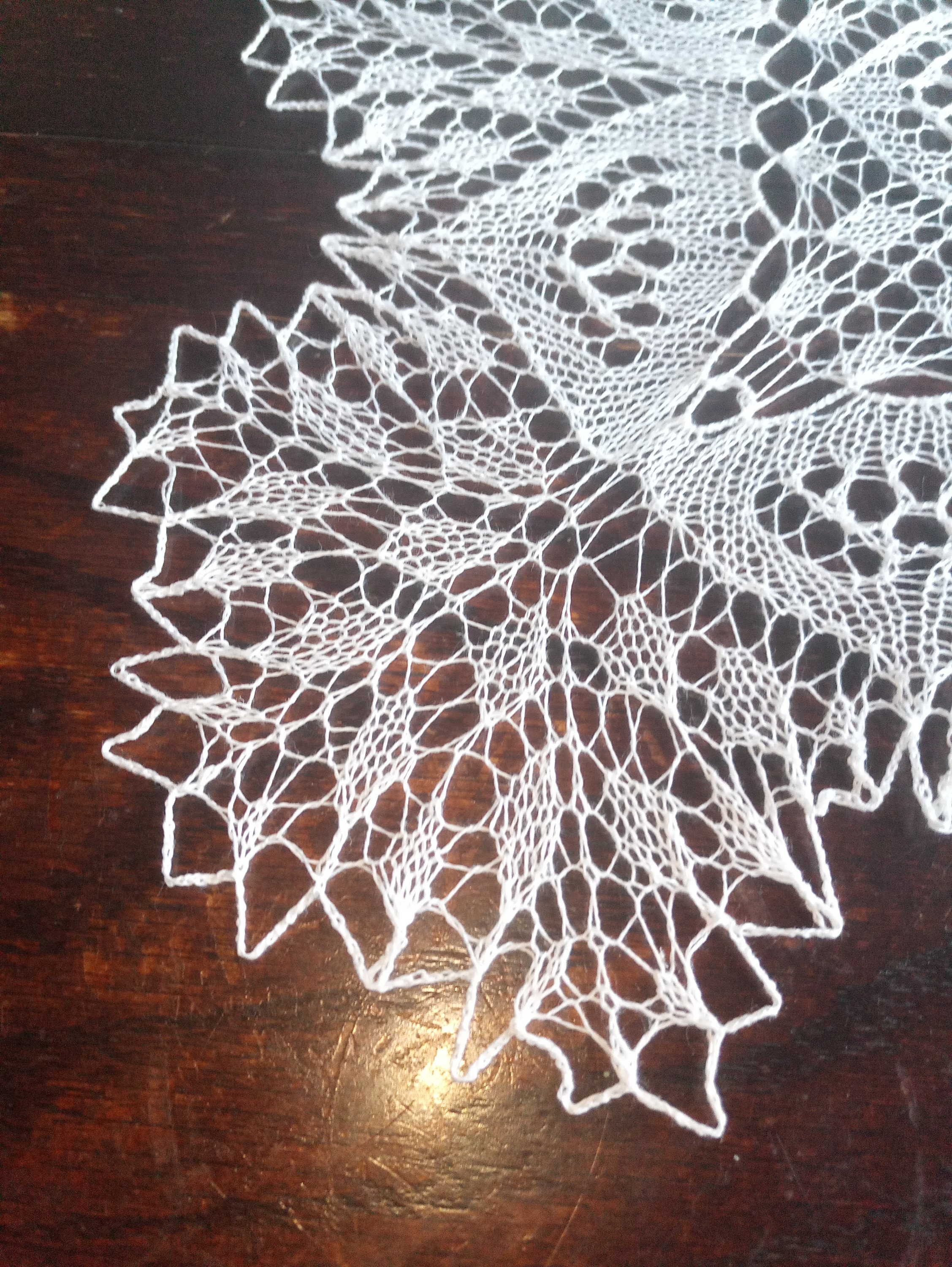 Rectangular White Doily Table Runner 13 X 26 Inches (33 X 66 Cm