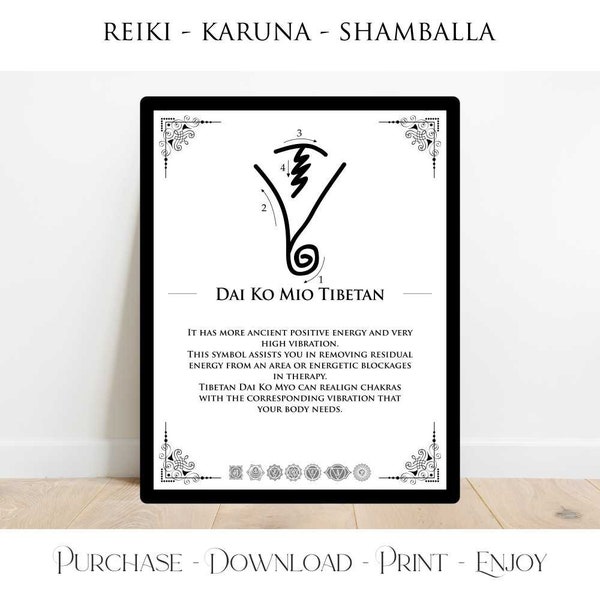 Dai Ko Mio Tibetan Symbol Reiki Karuna Shamballa Symbol