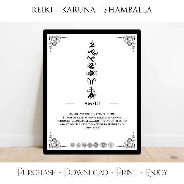 Symbole Amsui Reiki Karuna Shamballa Maître Reiki