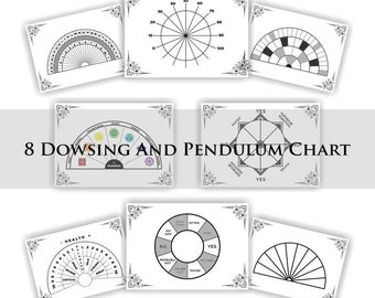 Rabdomanzia PDF stampabile e grafico del pendolo - Download digitale