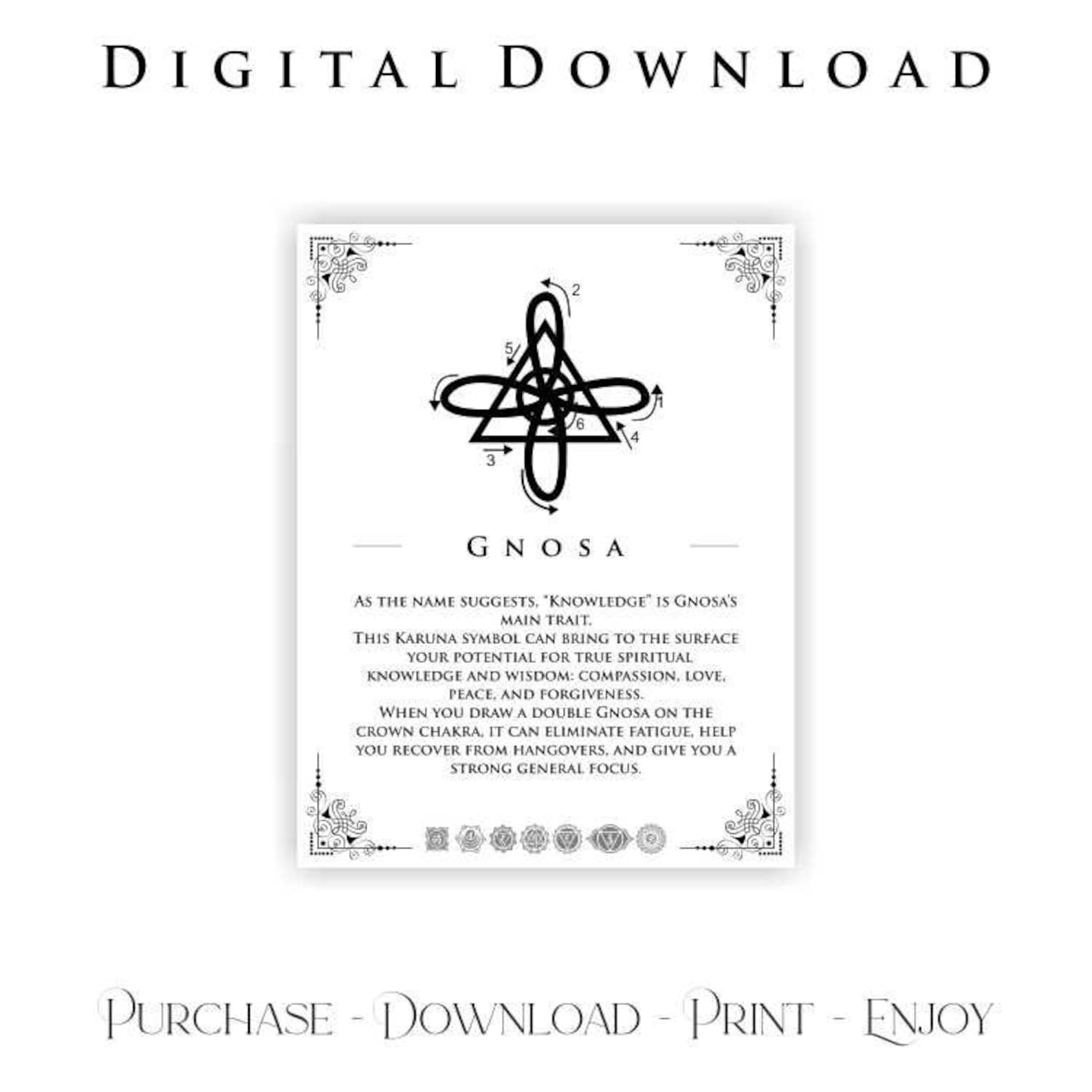 Reiki - Reiki Symbols Pack - 30 Symbols - Karuna - Shamballa ...