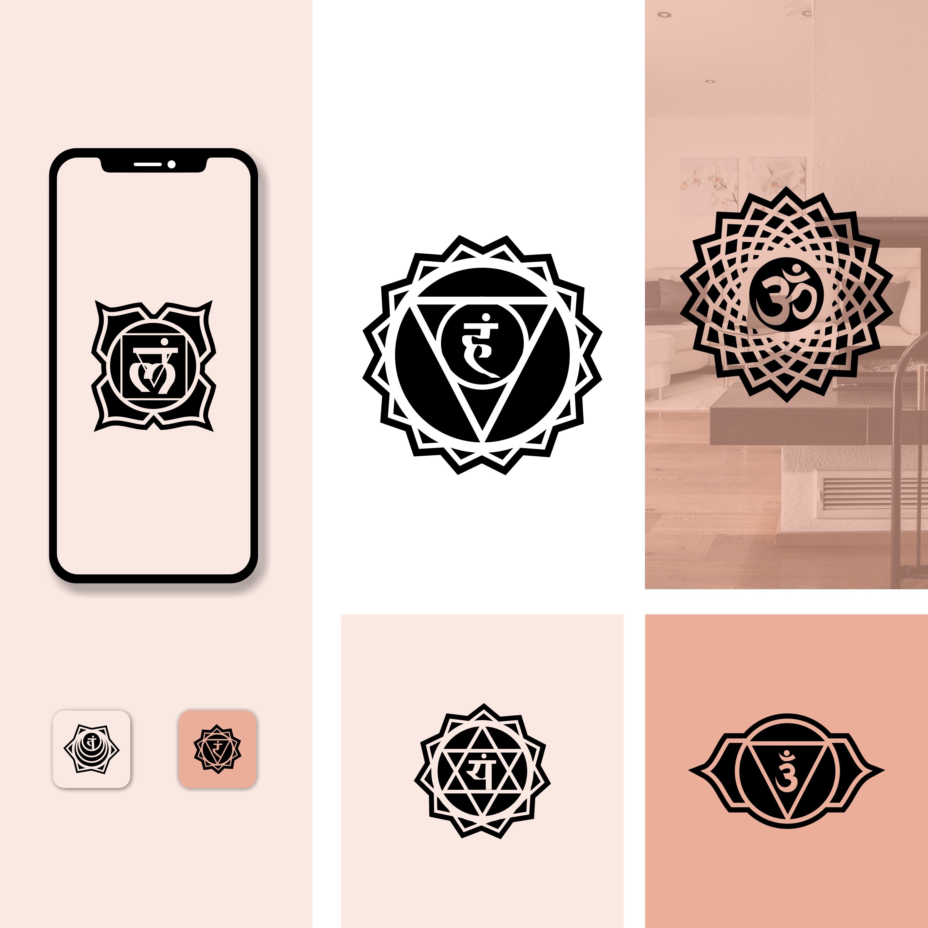 Complete Reiki Symbols Collection 50 Symbols and 7 Chakras Digital PNG ...