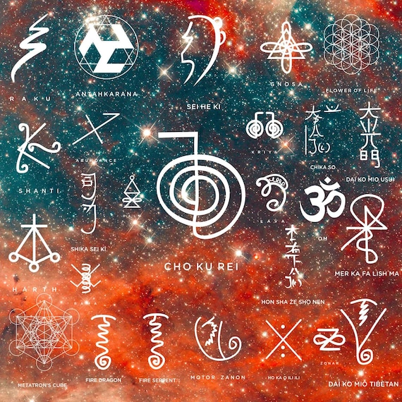 Reiki Symbols Pack Karuna Shamballa 26 Symbols Chakras - Etsy