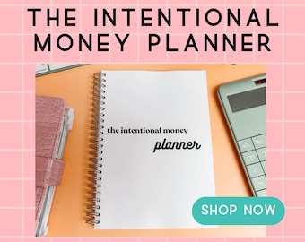 Opzettelijke budgetplanner - 6 maanden ongedateerde planner - A5 digitale download