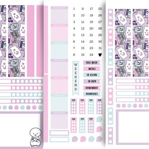 Self Care Hobonichi Printable, Printable HOBONICHI Weeks Stickers, Me ...