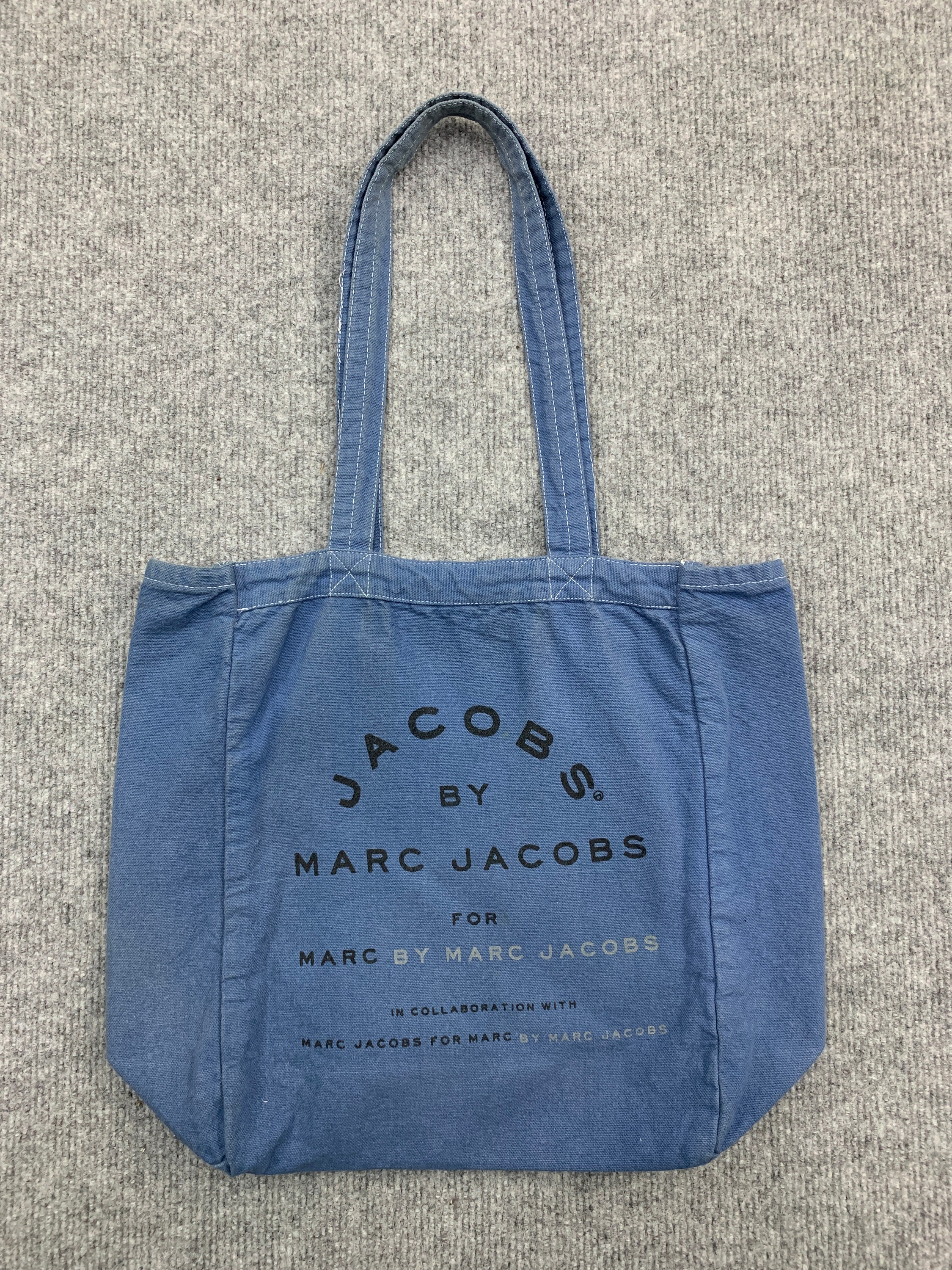 MARC JACOBS MINI TOTE THE DENIM BAG Shoulder Bag Blue Pattern 2way From  Japan