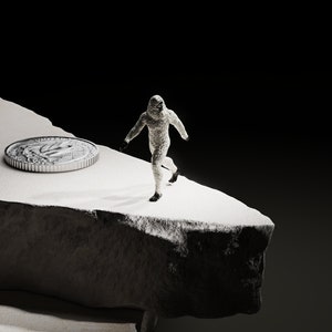 Yeti HO -- N -- 1/64 Scale Abominable Snowman in Color