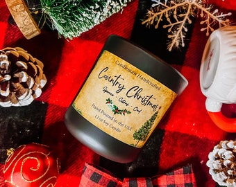 Country Christmas Candle