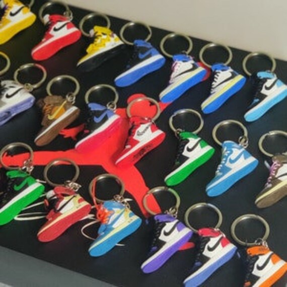 Mini Jordan 1 Keyring Keychain Nike Air 3D Mini Shoe Jordan Etsy UK