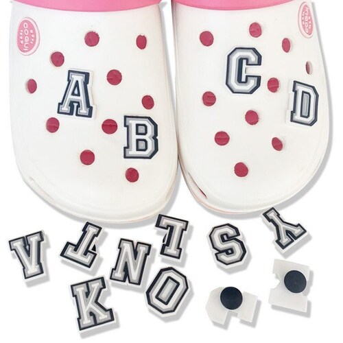 Croc Alphabet Jibbitz Charms Personalised Letters Numbers AZ Etsy
