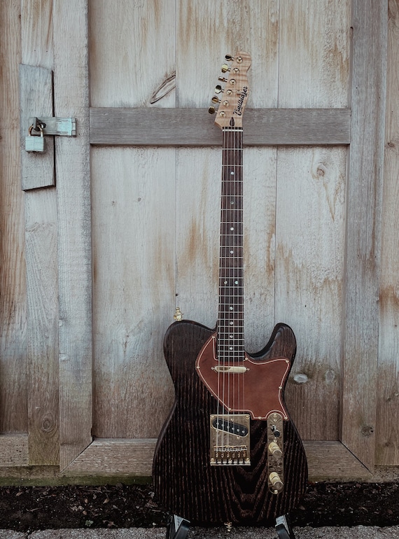 T Style Shou Sugi Ban Guitar Etsy