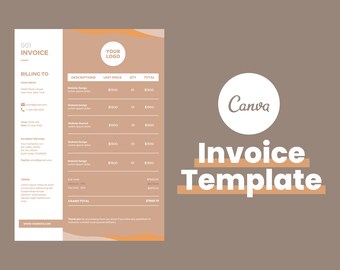 Invoice Template For Business Owners, Invoice Template, Business Invoice, Editable Invoice Template, Invoice Form, Invoice Design Template