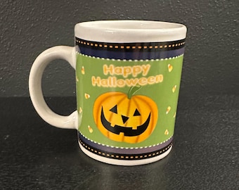 Vintage Halloween Mug: East Meets West Retro Decor