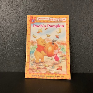 Vintage Halloween Children&#39;s Book - Pooh&#39;s Pumpkin - 1999 - Winnie The Pooh Book - Vintage Elementary Book - Autumn Book