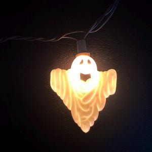 Vintage Halloween String Lights- Ghosts - Jack O Lantern Light Covers -Vintage Halloween Decoration - Vintage Holiday Decoration -