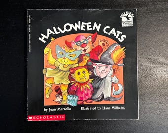 Vintage Halloween Cats Book - 1992 Scholastic Children's Book