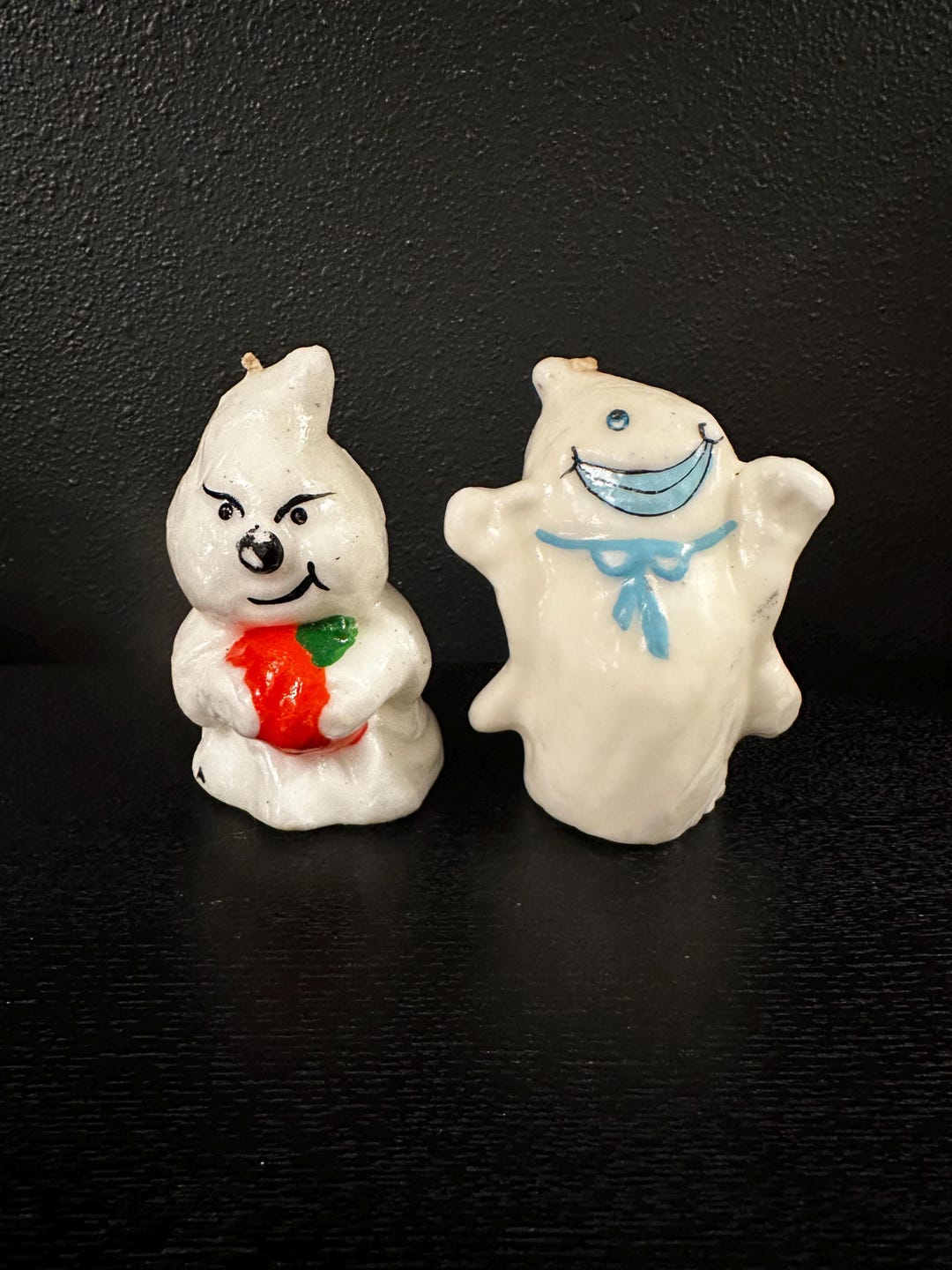 Vintage Halloween Ghost Candle Set - Spooky Jack O Lantern Decor - Etsy