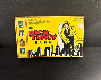 Vintage 1990 The Dick Tracy Board Game - Clean Shape Disney