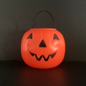 Vintage Halloween Empire Candy Bucket Blow Mold - Candy Bucket - JOL - Jack O Lantern - Vintage Trick or Treat