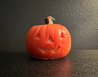 Vintage Gurley Halloween Pumpkin Candle - Spooky Jack O Lantern