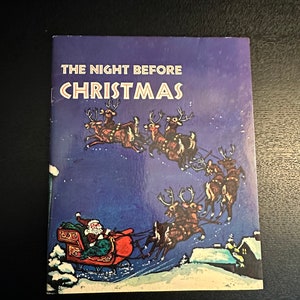 Vintage Christmas Book - The Night Before Christmas - Merry Christmas, Amelia Bedelia - Frosty The Snowman - Clifford’s First Snow Day -