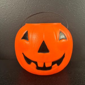 Vintage Halloween Empire Candy Bucket Blow Mold - Candy Bucket - JOL - Jack O Lantern - Vintage Trick or Treat -