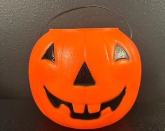 Vintage Empire Halloween Blow Mold Candy Bucket - Jack O Lantern