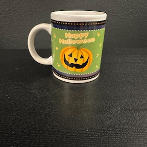 Vintage Halloween Mug: East Meets West Retro Decor