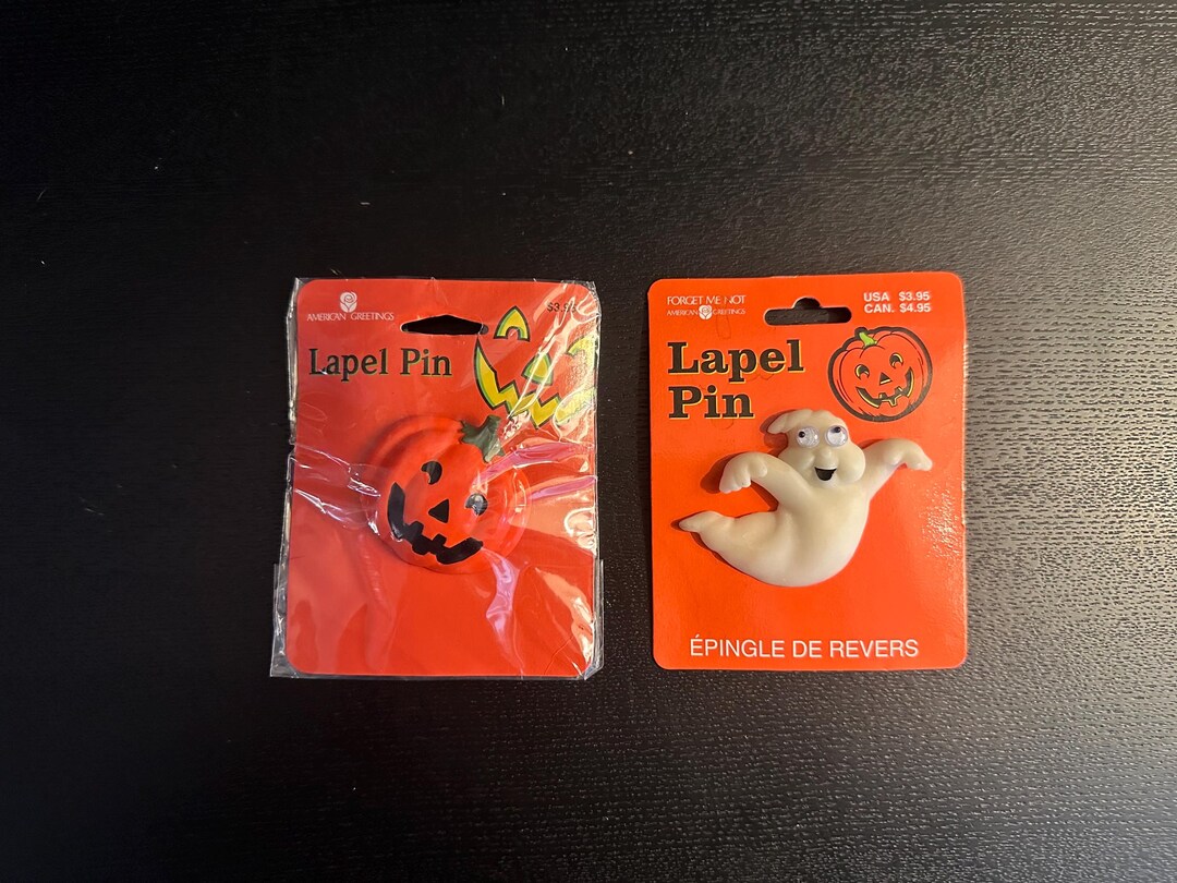 Vintage Halloween Lapel Pin - American Greetings Jack O Lantern or ...