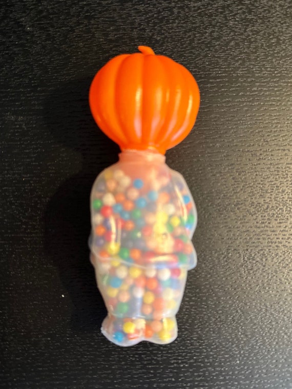 Vintage E. Rosen Pumpkin Man Blowmold Candy Container – Halloween