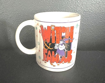 Vintage Halloween Witch Mug – 1996 Spooky Decor