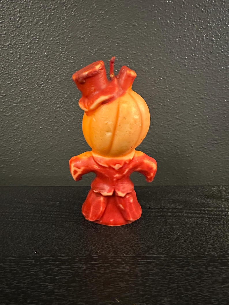Vintage Gurley Halloween Pumpkin Man Candle – Spooky Jack O Lantern - Etsy