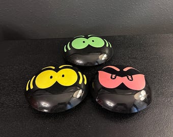 Vintage 1990s Halloween Eyes Window Decoration - Lot Of 3 - The Paper Magic Group -