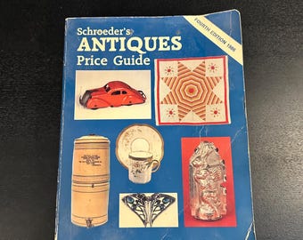 Vintage Antique Pricing Guide - Schroeder's Antiques Price Guide 1986 Soft Cover 4th Edition -