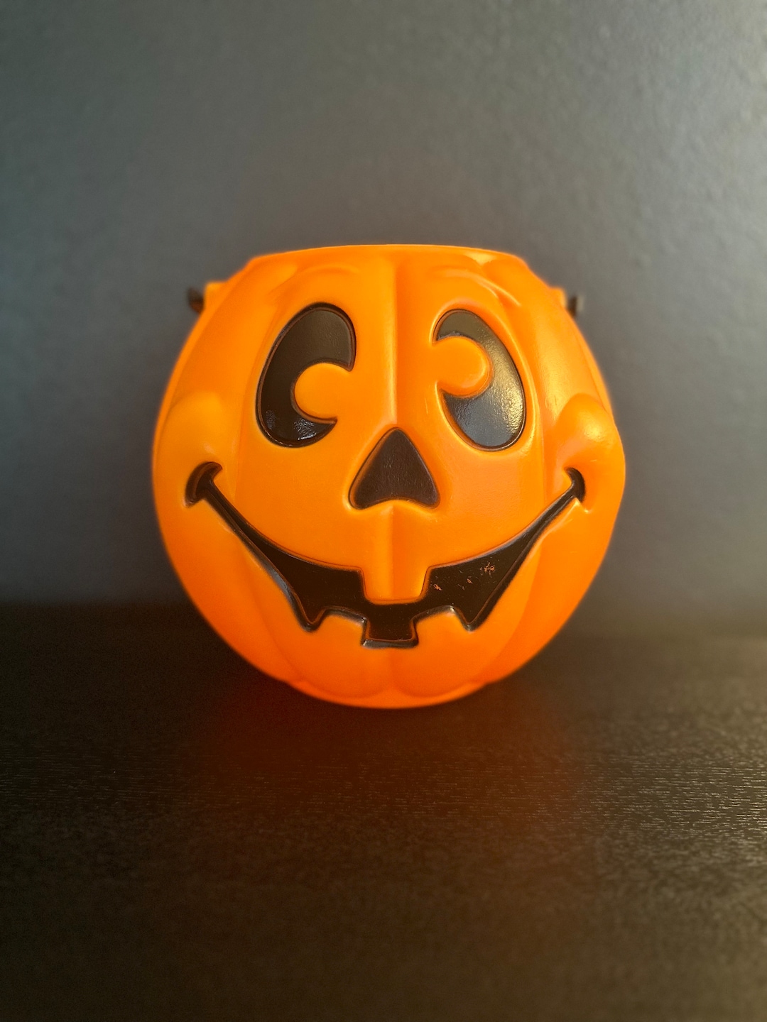 Vintage Halloween Bucket 1997 Grand Venture Pumpkin Bucket Etsy