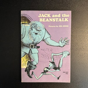 Vintage Children’s Book -  Jack And The Beanstalk - Copyright 1969 - Vintage Young Readers Press