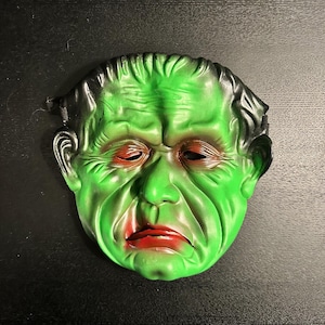 Vintage Halloween -  Children&#39;s Costume Accessories - VTG  Halloween -  Spooky Vintage Halloween Mask - Retro Costume -