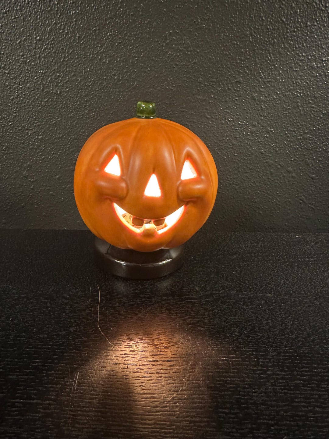 Vintage Lighted Ceramic Halloween Pumpkin: Retro Jack O' Lantern - Etsy