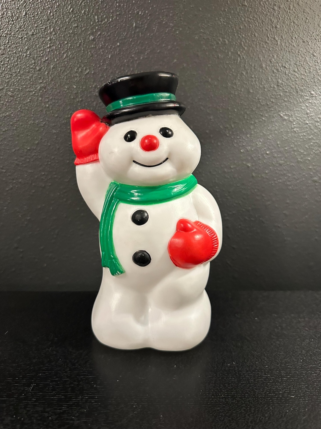 Vintage General Foam Snowman Blow Mold 1990s Christmas Topper Etsy