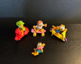 Vintage 1988 Garfield Happy Meal Toys – McDonald's PVC Figures