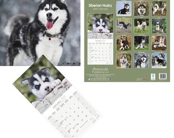 Calendrier Husky 2023 Husky Calendar | Etsy