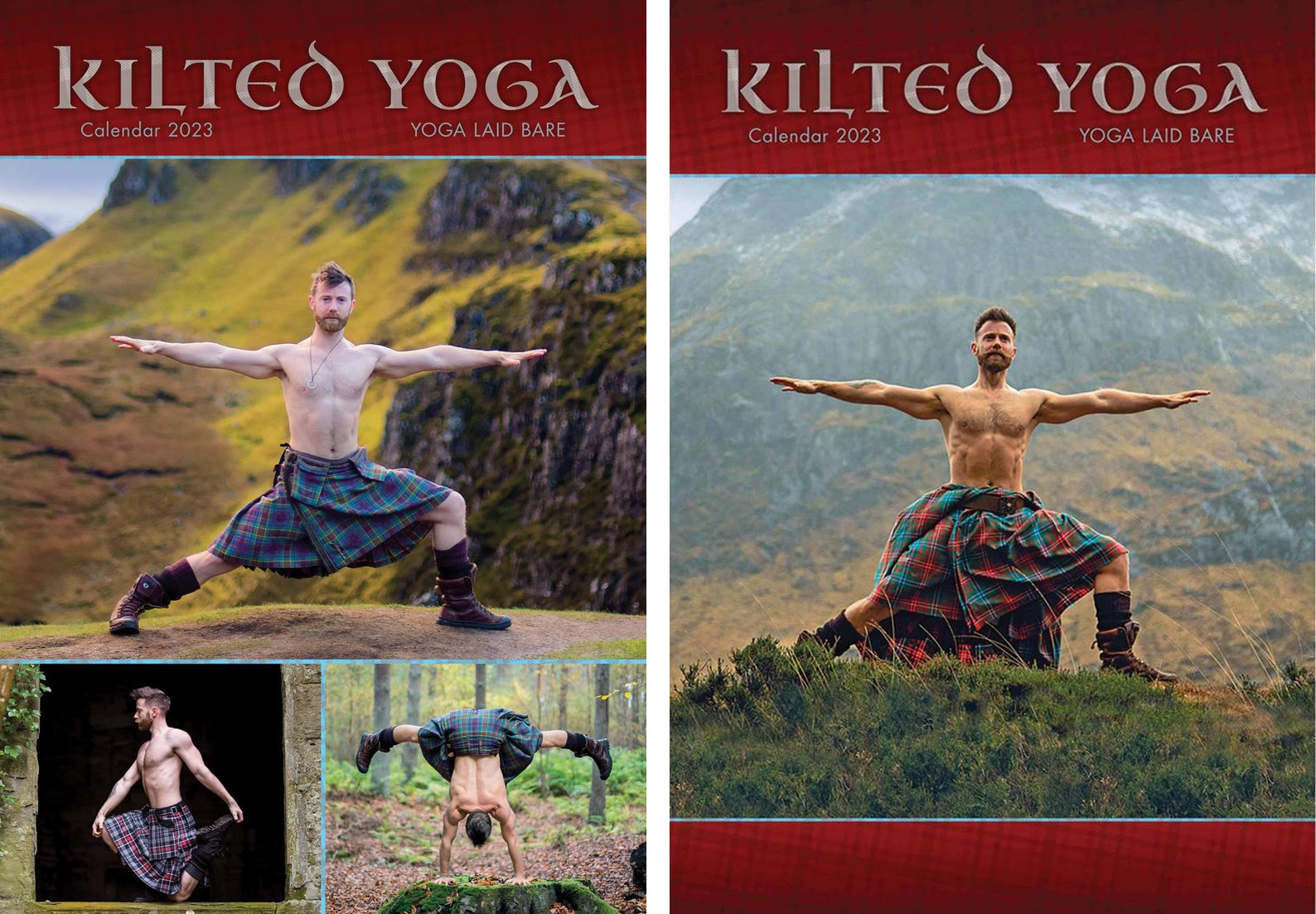 Kilted Yoga Official Calendar 2023 Men in Kilted Etsy Australia