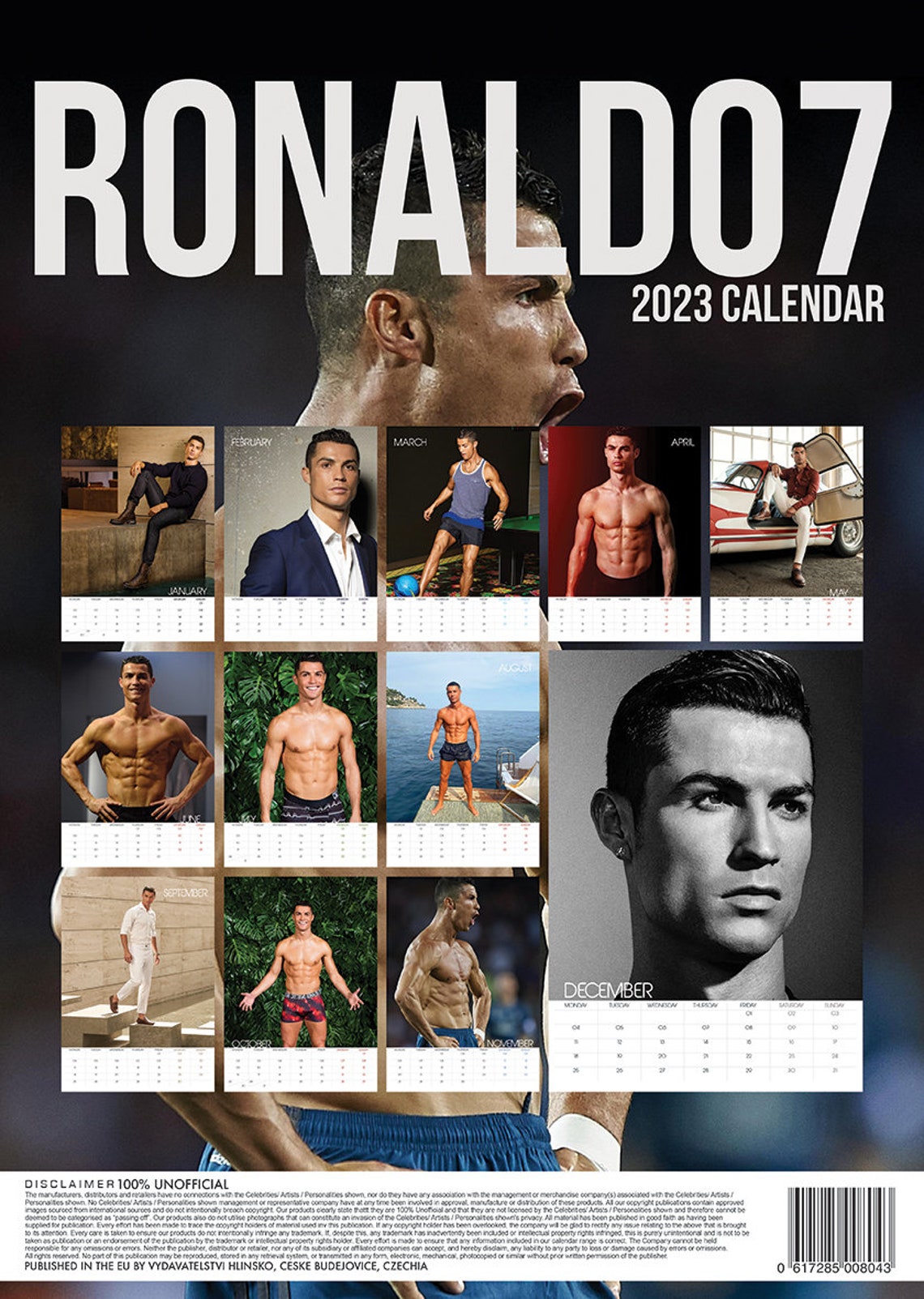 Calendario Cristiano Ronaldo 2023 Etsy España