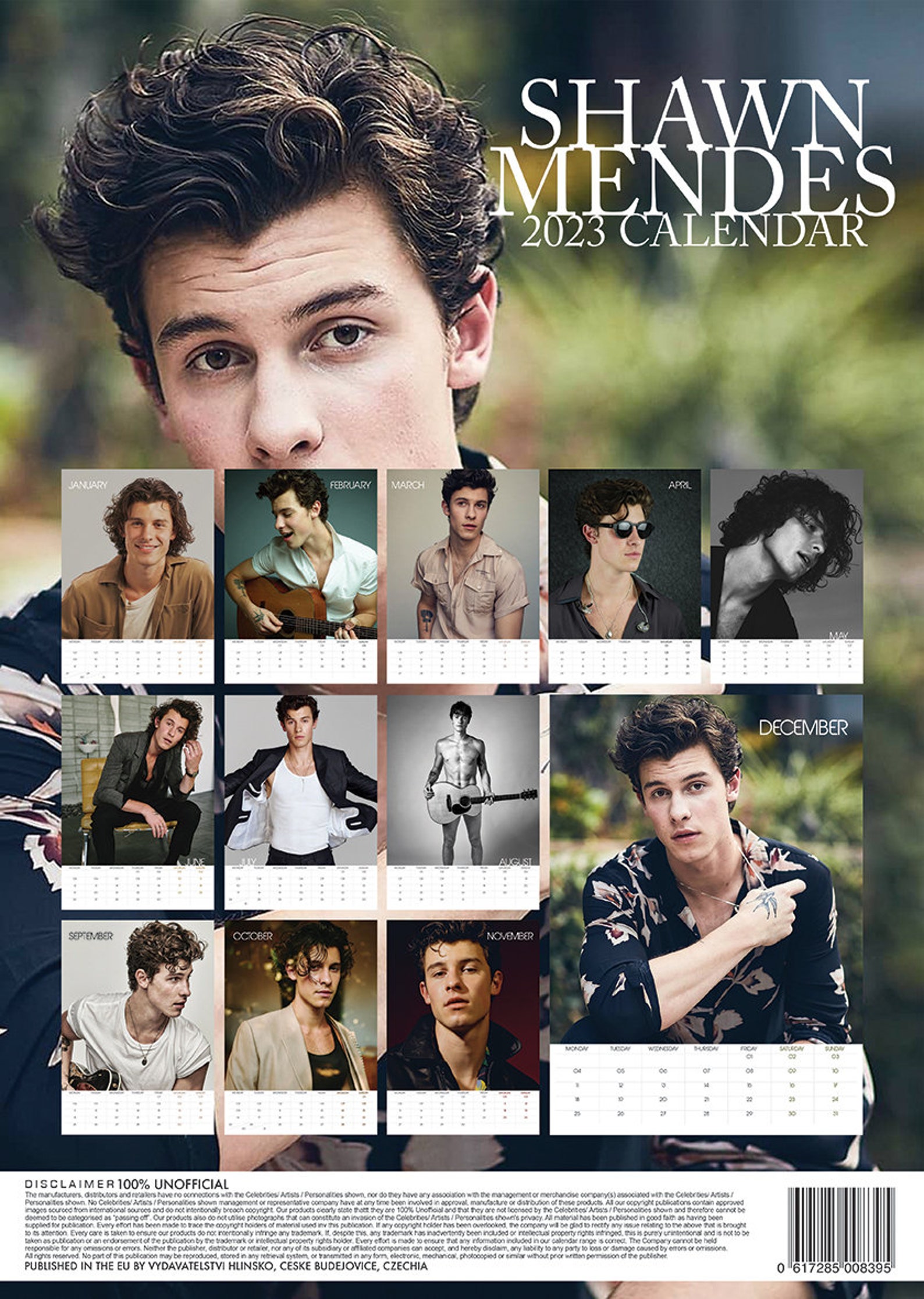 Shawn Mendes Calendar 2023 Etsy